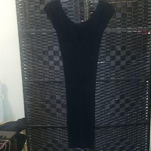 Stretchy Black Knit Dress